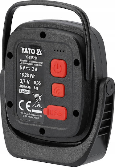 Yato Waterproof LED Flood Light 10W Cold White 6500K IP54