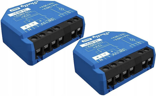 Shelly Gen3 Intelligenter Schalter 1 Kanal Wi-Fi & Bluetooth 10A 2 Stück