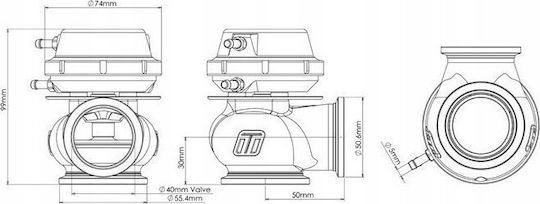 Turbosmart Wastegate Αυτοκινήτου TS-0505-1006