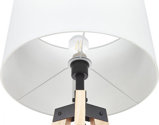 Beliani Floor Lamp White