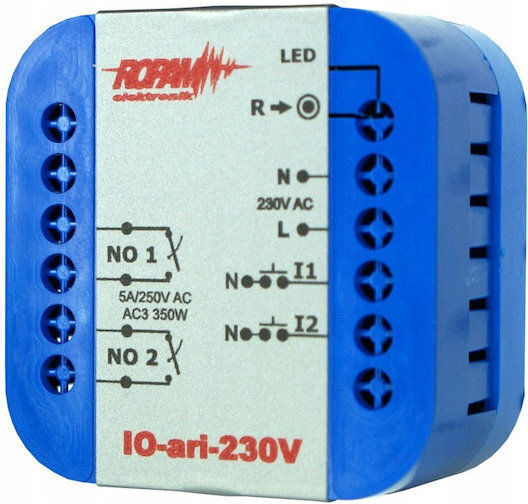 Ropam Io-ari-230v Wireless In-ear Dual-channel 230vac Controller 2xno 2xin N