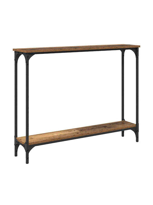 Wooden Console Table Old Wood L95xW22.5xH75cm