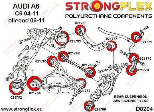 Strongflex Bushes for Audi A6 / S6 / RS6 021771A_22MM