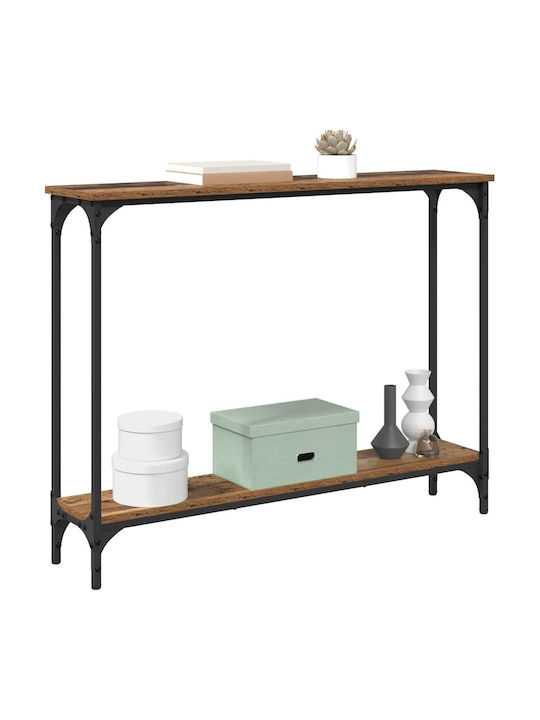 Wooden Console Table Old Wood L95xW22.5xH75cm