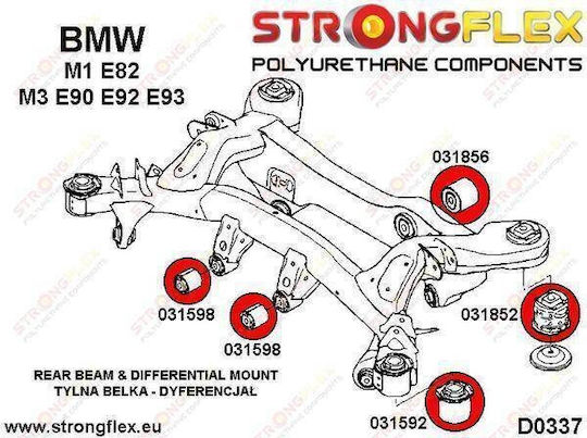 Strongflex Bushes for BMW Series 1 031856A
