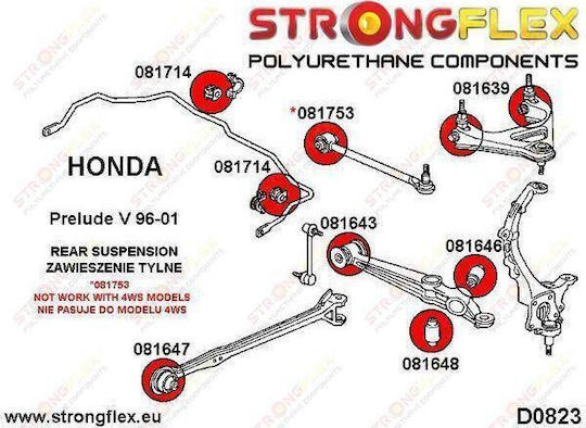Strongflex Büsche für Honda Vorspiel 081753A