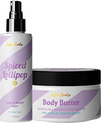 Life Roots Spiced Lollipop Skin Care Set for Moisturizing 2pcs