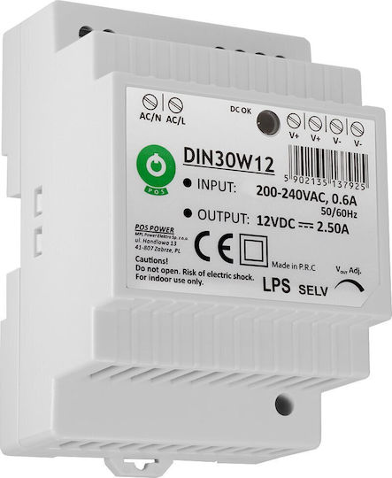 Sursă de alimentare pe șină DIN 12v 30w 2.5a