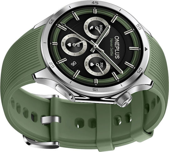 OnePlus Watch 3 Неръждаема стомана 46мм с Пулсомер (Emerald Titanium)