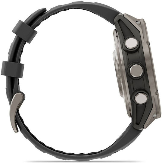 Garmin Fenix 8 Pro Titanium 47mm Waterproof Smartwatch with eSIM and Heart Rate Monitor (Graphite/Black)