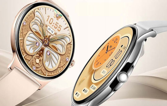 Colmi V89 Smartwatch με Παλμογράφο (Ασημί)