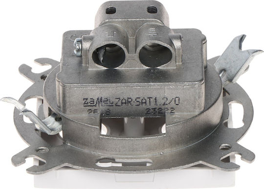 Santra Socket R-TV-SAT End Without Frame Flush-Mounted White 4153-10