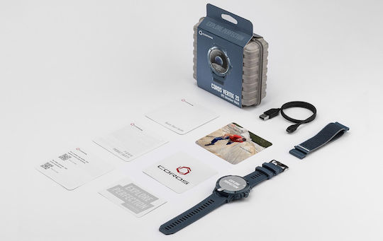 Coros Vertix 2S Titanium 50mm Waterproof Smartwatch with Heart Rate Monitor (Moon)
