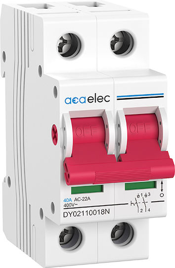 Aca Διπολικός Διακόπτης Ράγας 400V 40A