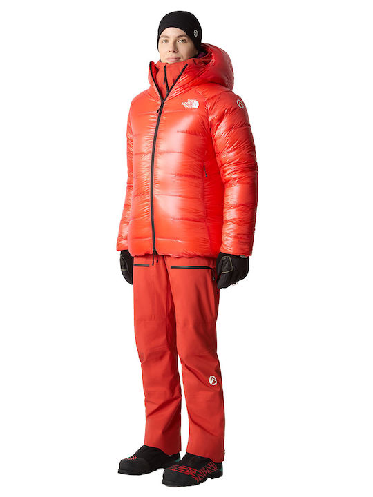 Summit Women's for Hiking Puffer Jacket Waterproof for Winter with Hood Red