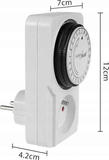 Timer Switch Mechanical Timer Greenblue 48 Programs Max Load 16a Ip20 Gb360 E