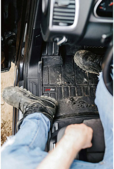 Frogum Set Covorașe Față și Spate 4buc din Furtun pentru Fiat Panda 2011 Negre