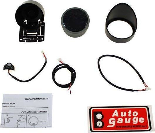 Auto Gauge Αναλογικό Όργανο Ρολόι και Βολτόμετρο Αυτοκινήτου 60mm