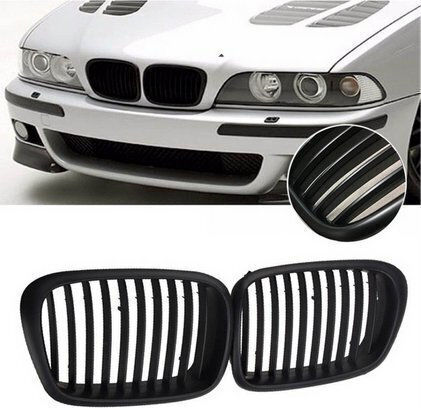 Mtuning Sports Grill Single Ribs Matt Black Bmw 5 E39 1995-2003