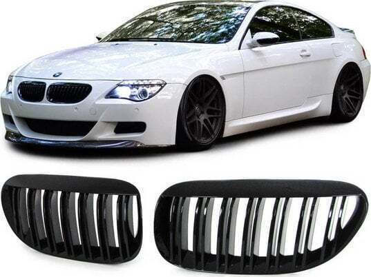 Mtuning Sports Grill Double Ribs Hochglanz Schwarz BMW 6 E63 E64 2003-2010