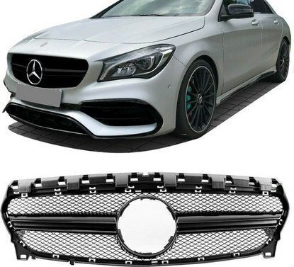 Mtuning Спортна Решетка Черна Тип A Mercedes Cla C117 X117 Facelift 2016-2018