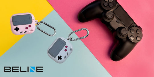 Beline Gamer Cover Θήκη Σιλικόνης σε Γκρι χρώμα για Apple AirPods 1 / AirPods 2