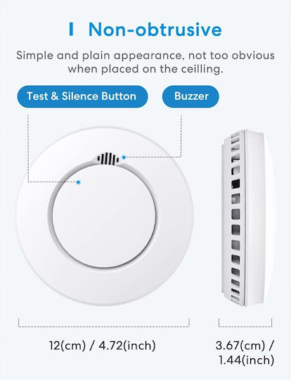Meross Autonom Rauchmelder WLAN 16 Zonen