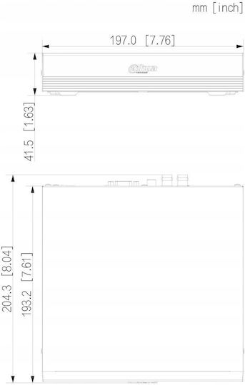 Dahua Xvr1b04 Καταγραφικό NVR 4 Καναλιών με Ανάλυση Full HD