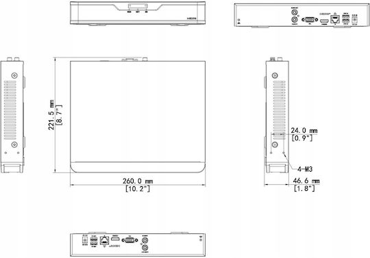 Uniview Записващо устройство NVR с Резолюция 4K NVR301-16B-IQ