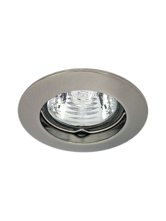 Kanlux Metalic Cadru pentru Spoturi GX5.3 Argintiu 7.9x7.9cm. 1buc