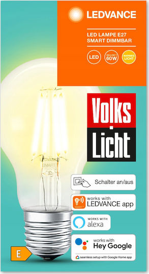 Ledvance Smart Λάμπα AC32941 LED 6W για Ντουί E27 Θερμό Λευκό 806lm