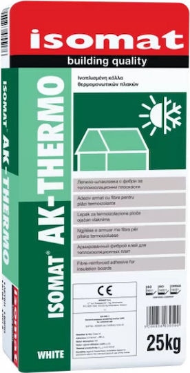 Isomat AK-Thermo Клей Топлоизолационни плочи Бял 25кг