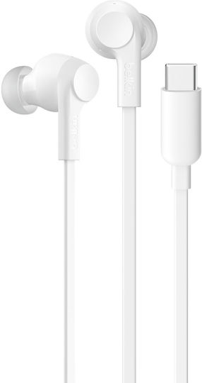 Belkin G3H0003hqWH In-ear Handsfree Ακουστικά με Βύσμα USB-C Λευκό