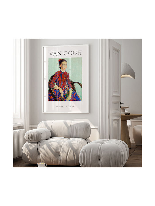 Poster Van Gogh La Mousme Art231 21cm X 30cm Λευκή Ξύλινη Κορνίζα