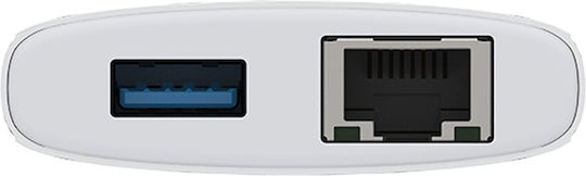 D-Link USB 3.2 10 Port Hub with USB-C Connection Ethernet White