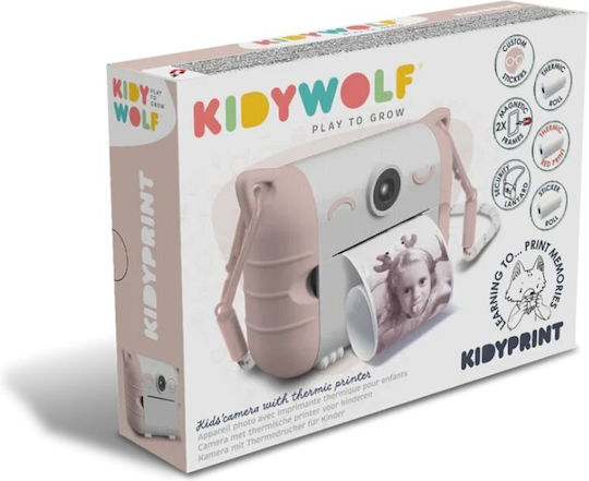 Kidywolf Παιδική Φωτογραφική Μηχανή 8MP με Θερμική Εκτύπωση Ροζ