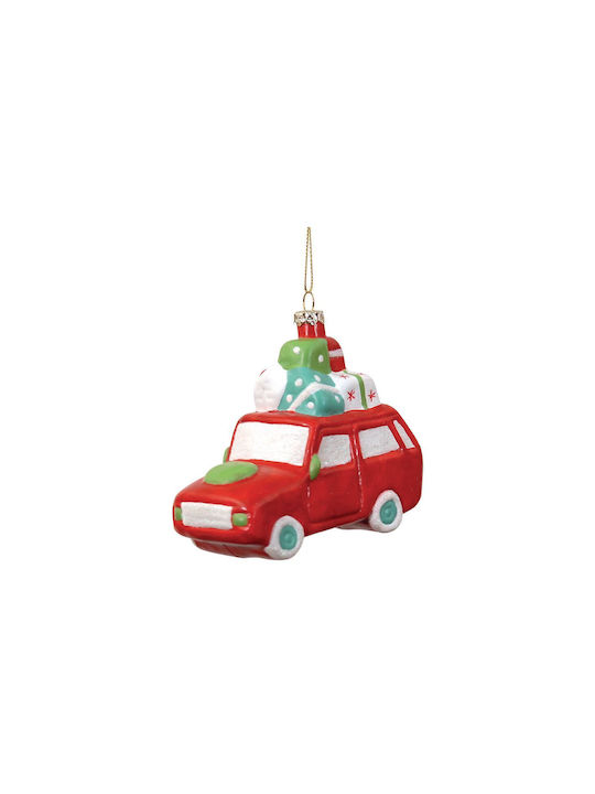 Ornament Mașină Roșie 10x11cm
