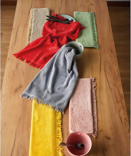 Kentia Vetro Handtuch aus 100% Baumwolle in Rosa Farbe 40x60cm Kentia Vetro Handtuch aus 100% Baumwolle in Rosa Farbe 40x60cm