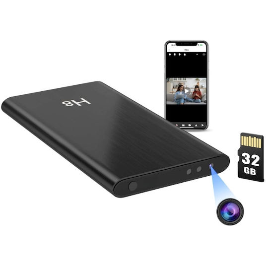 Iuni H8 Cameră Spy Power Bank Full HD 32GB 5000mAh Wi-Fi Vedere Nocturnă Detectare Mișcare