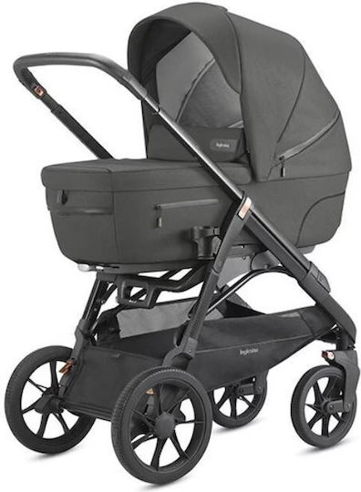 Inglesina Aptica Xt Duo Ρυθμιζόμενο Καρότσι 2 σε 1 Kατάλληλο για Nεογέννητο Charcoal Grey / Total Black 12.6kg