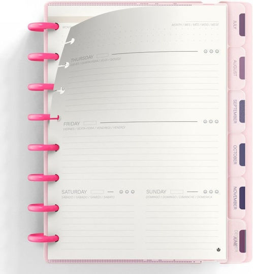 Carchivo Planner Ingeniox A5 160 Pages Pink Pastel & Neon Pink Carchivo