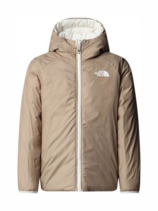 Kids' Sports Jacket Double Sided with Hood White