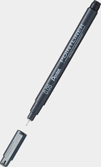 Pentel Μαρκαδόρος Σχεδίου Μαύρος 0.2mm