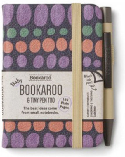 IF Notebook A7 with Dots and Pen Holder Multicolour