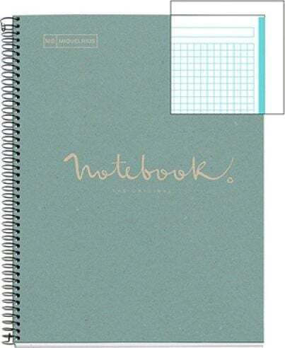 Miquelrius Notizbuch Spirale 80 Blätter A4 Geregelt Blau