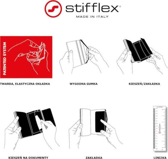 Stifflex Notizblock 192 Blätter Quadrat Gray