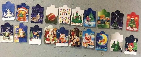 Crăciun Ambalaj Cadou Multicoloră 50buc