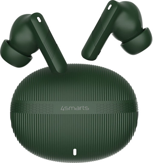 4Smarts SkyBuds Pro ANC Bluetooth Handsfree Căști cu Carcasă de Încărcare Verde