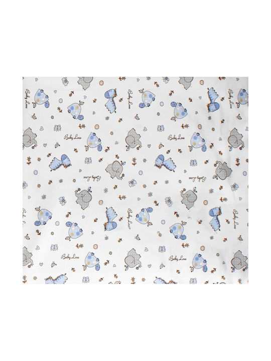 Dimcol Baby Duvet Cover White-sky Blue 120x160cm