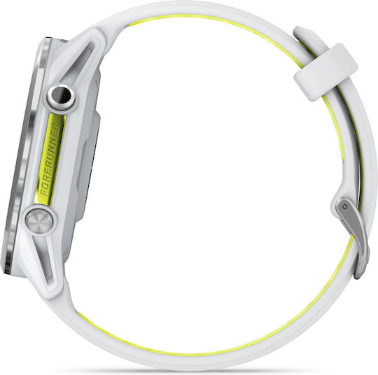 Garmin Forerunner 970 Titanium 47mm Αδιάβροχο Smartwatch με Παλμογράφο (Titanium with Whitestone and Translucent Amp Yellow)